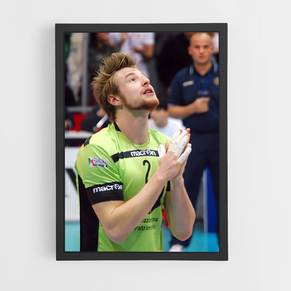 Poster Ivan de zaytsev – affiche Volleyball (vue 2)